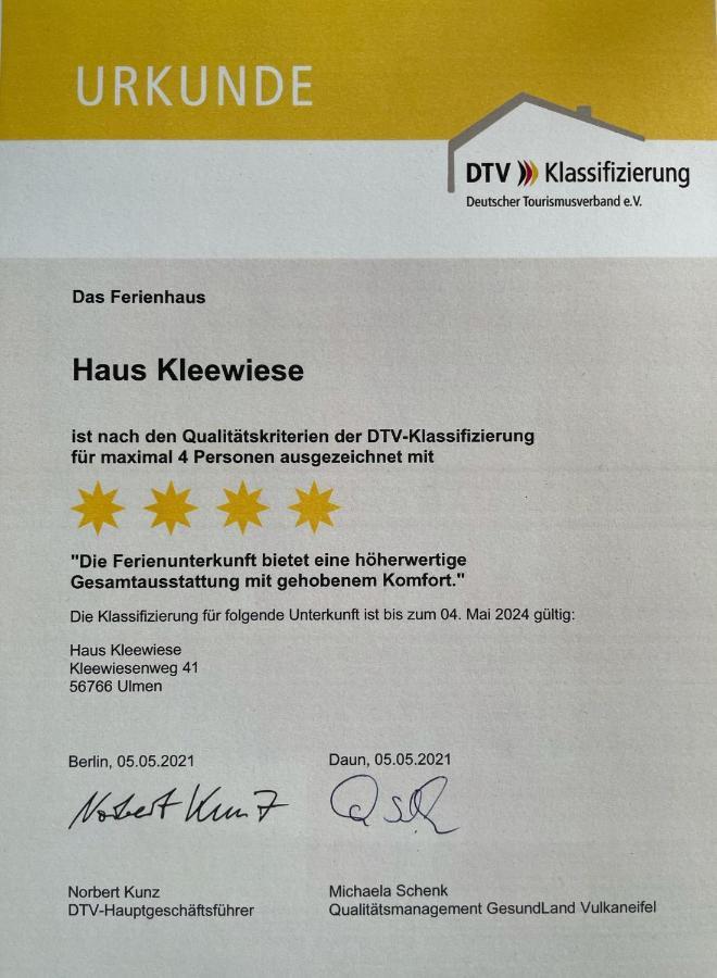Haus Kleewiese Ulmen ภายนอก รูปภาพ